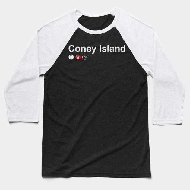 Coney Island Baseball T-Shirt by huckblade